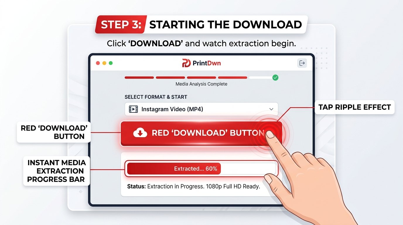 Langkah 3: Klik tombol Download untuk memproses tautan